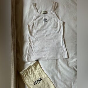 FENDI White Cotton Top